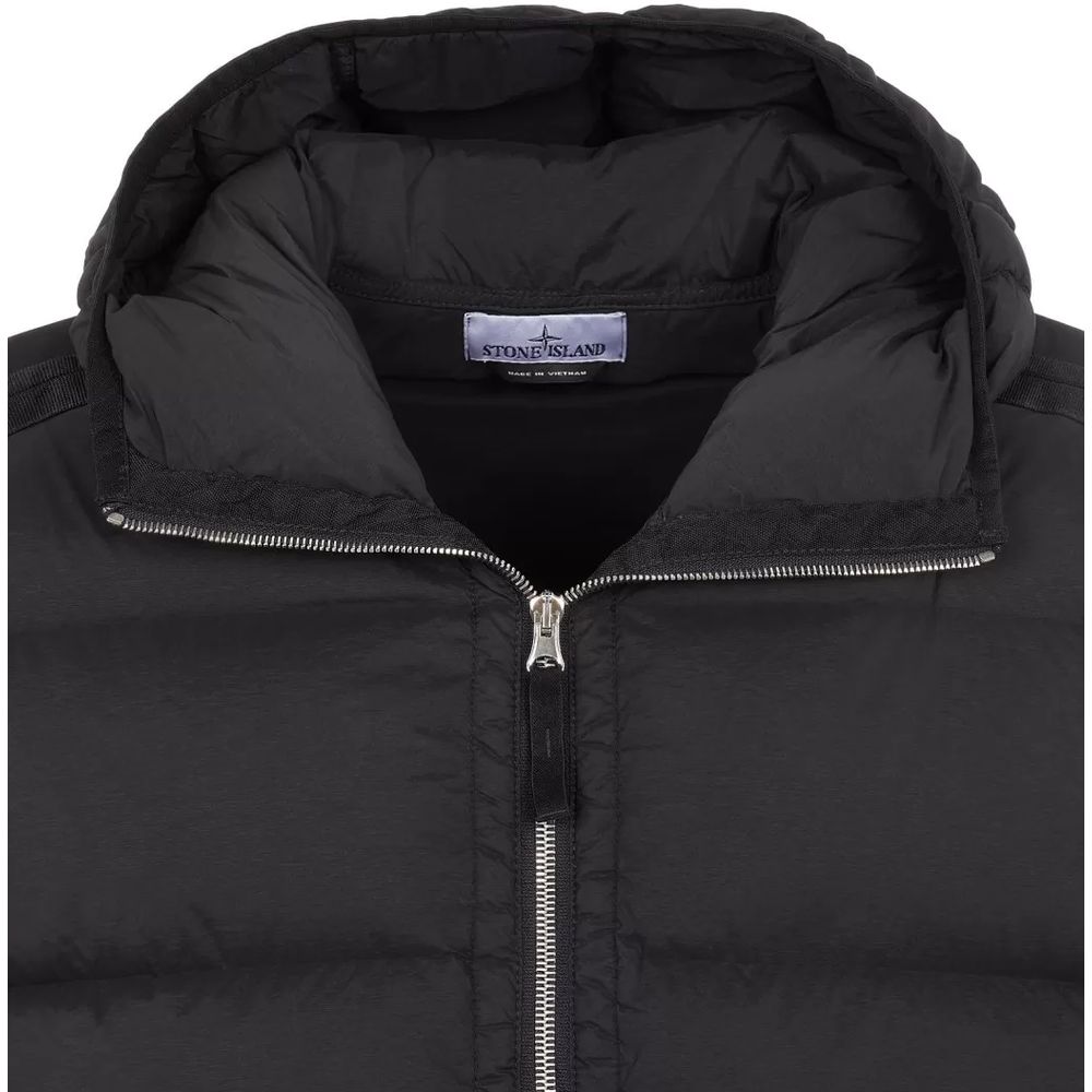 Jaqueta de Nylon Preta Stone Island