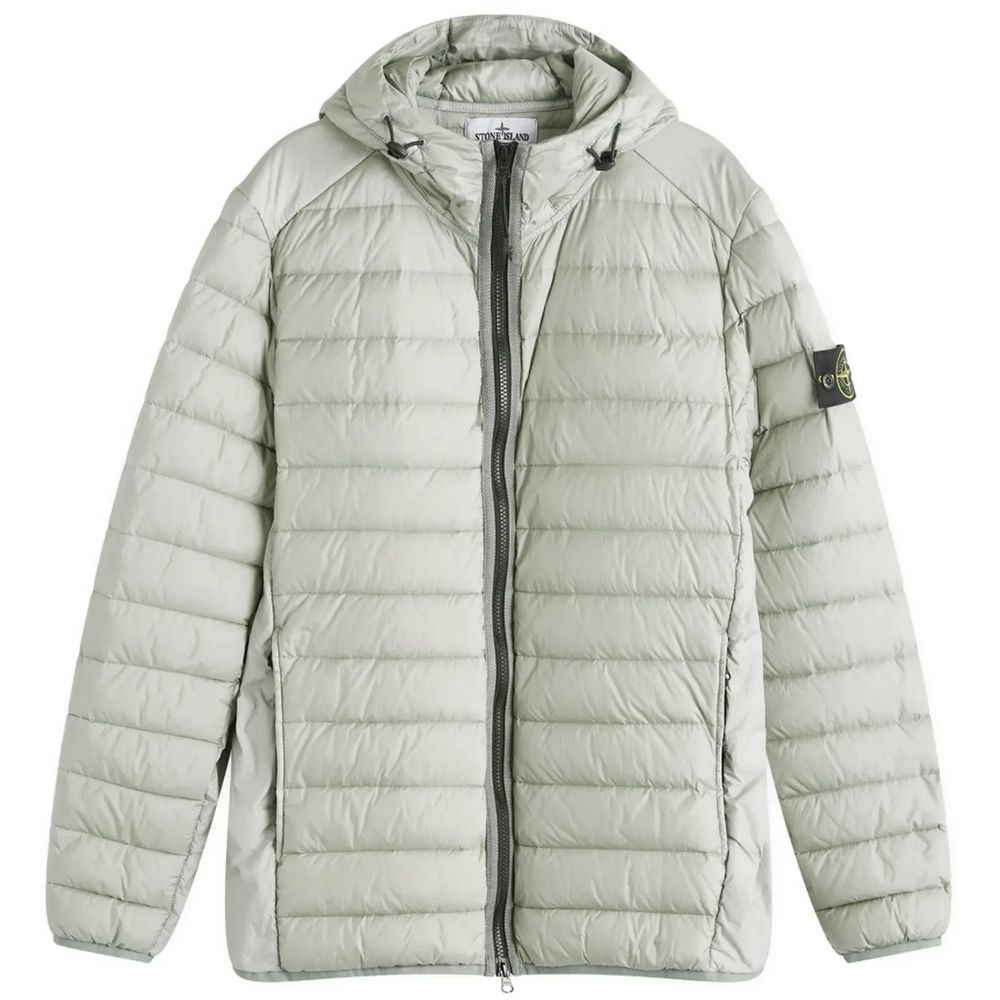Jaqueta de Nylon Cinza Stone Island