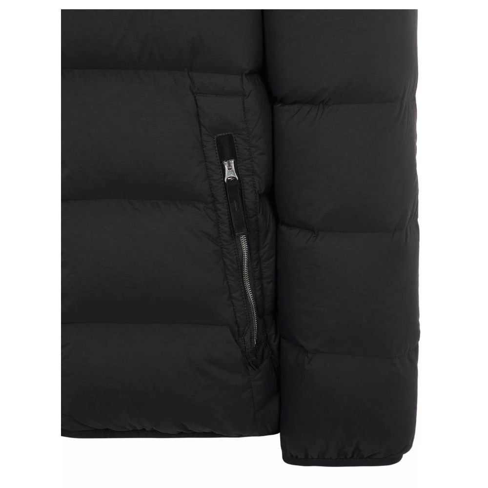 Jaqueta de Nylon Preta Stone Island