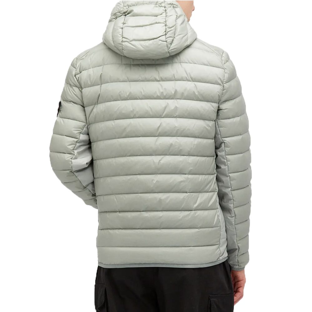 Jaqueta de Nylon Cinza Stone Island