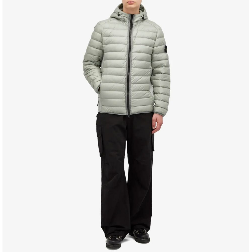 Jaqueta de Nylon Cinza Stone Island
