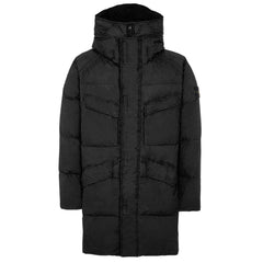Jaqueta de Nylon Preta Stone Island