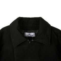 Jaqueta de poliéster preta Stone Island