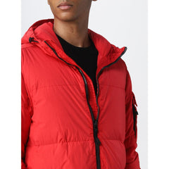 Jaqueta de Nylon Vermelha Stone Island