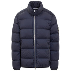 Jaqueta de Nylon Azul Stone Island