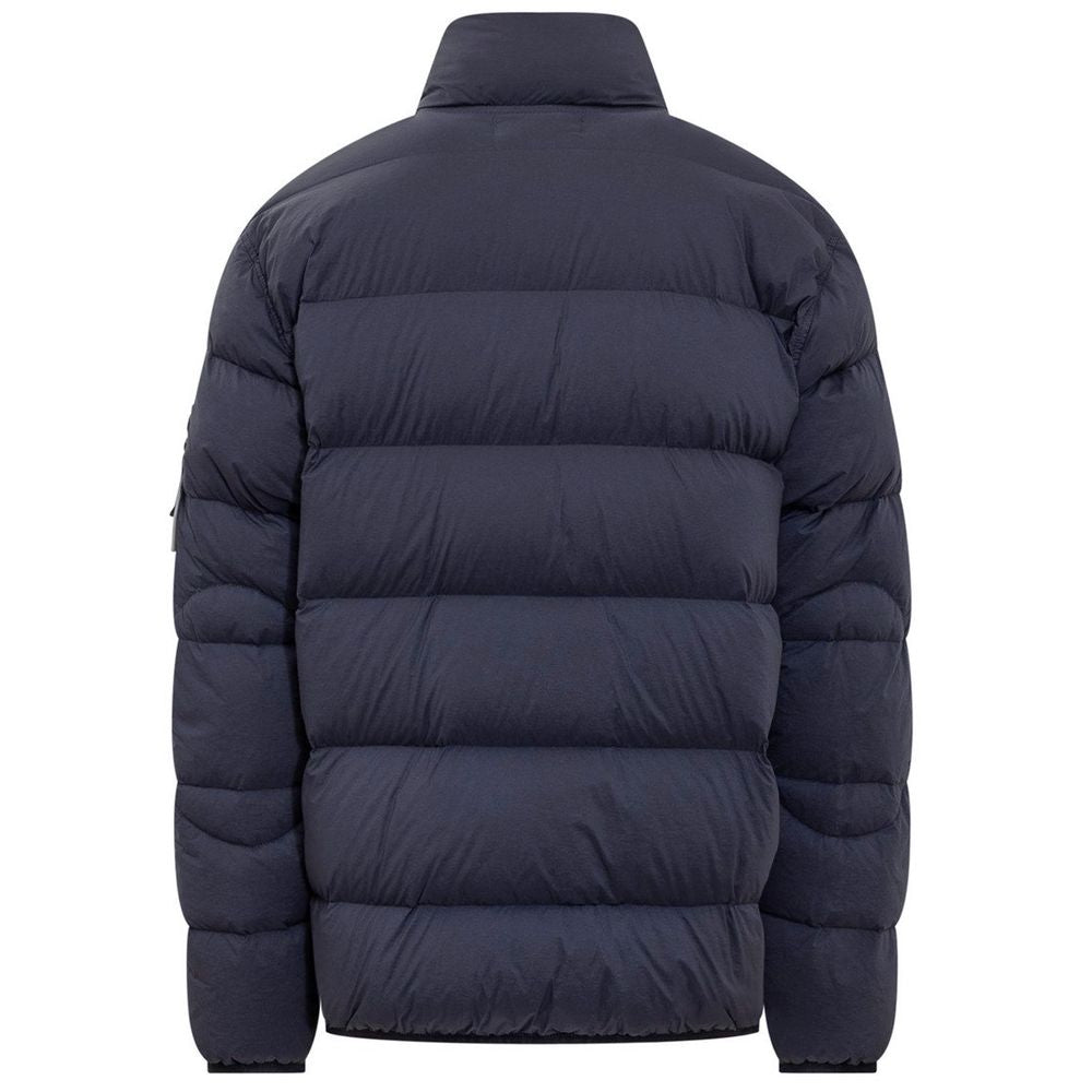 Jaqueta de Nylon Azul Stone Island