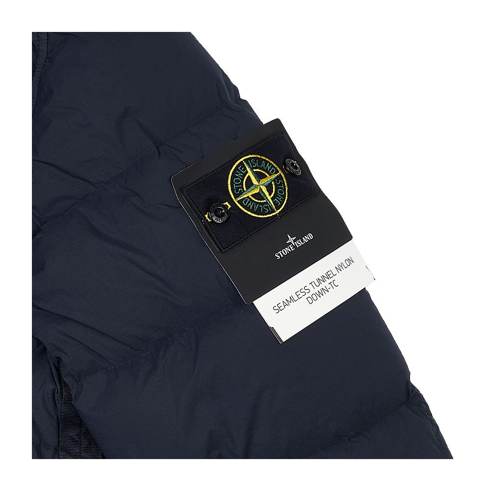Jaqueta de Nylon Azul Stone Island
