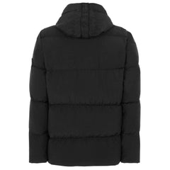 Jaqueta de Nylon Preta Stone Island