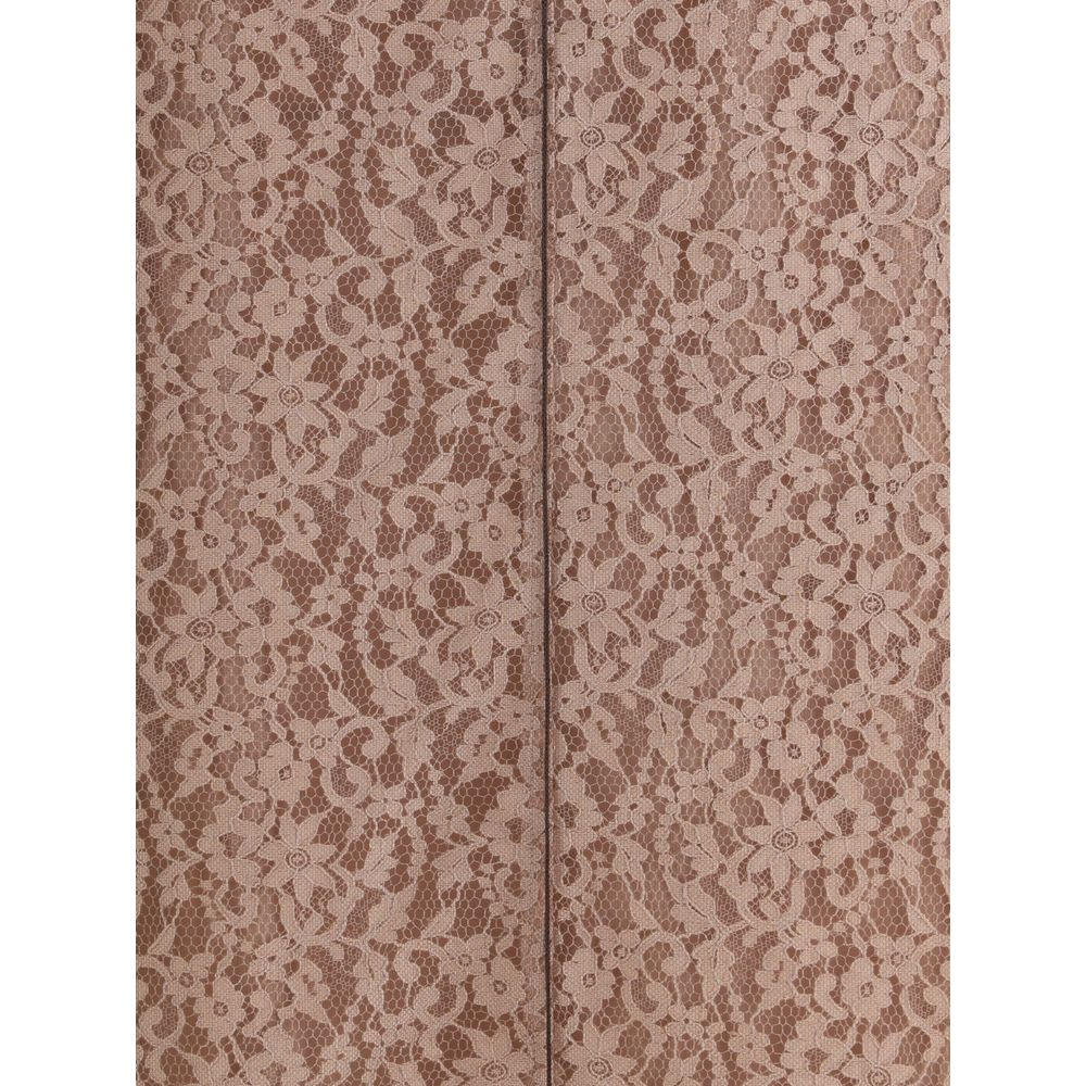 Vestido midi de renda Fendi