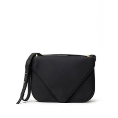 Bolsa de ombro Bottega Veneta em couro preto