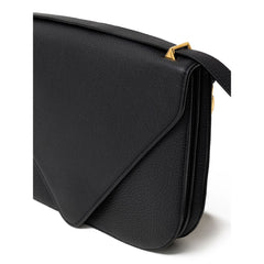 Bolsa de ombro Bottega Veneta em couro preto
