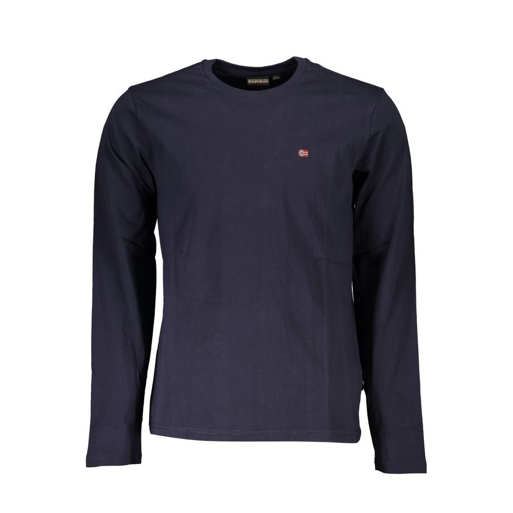 Camiseta de algodão azul Napapijri