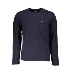 Camiseta de algodão azul Napapijri