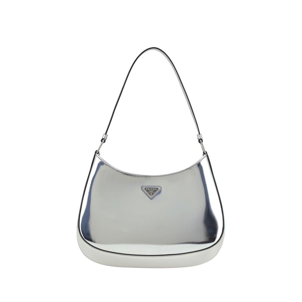 Bolsa de ombro Prada em couro patenteado