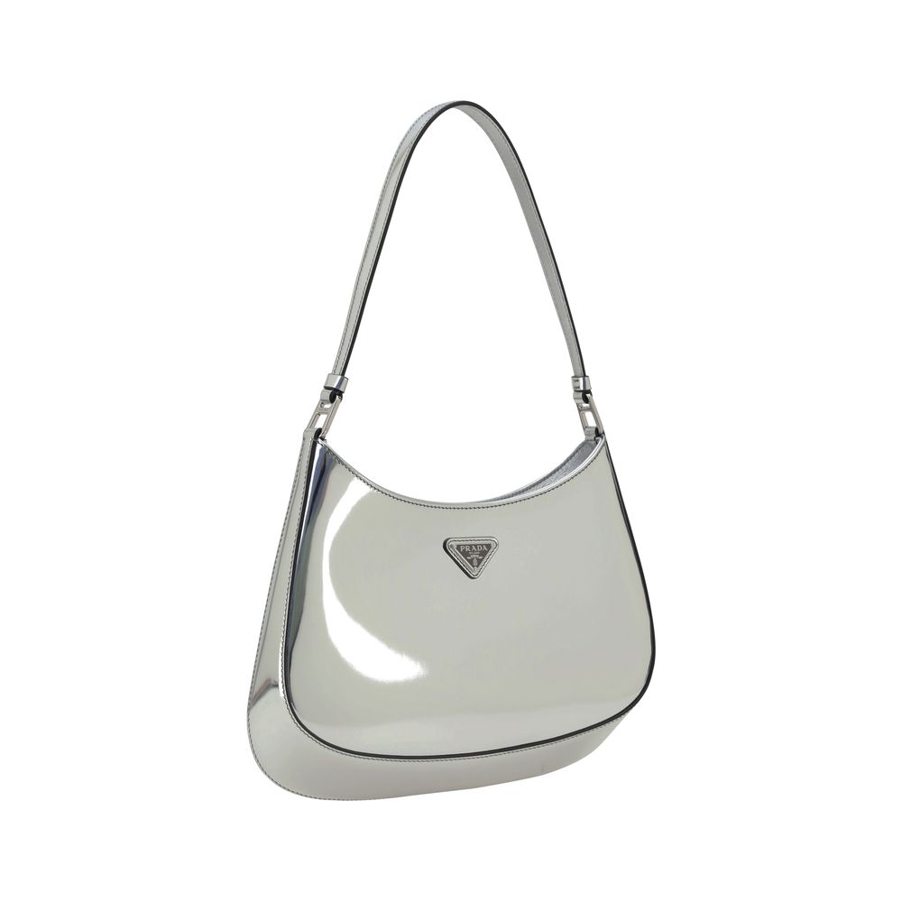 Bolsa de ombro Prada em couro patenteado