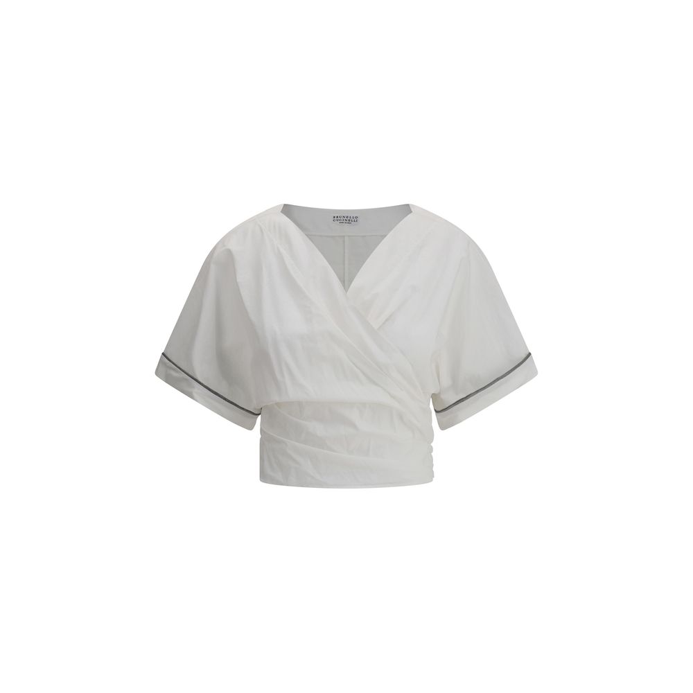 Blusa Brunello Cucinelli com fivela na cintura
