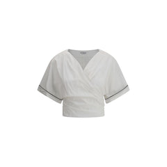 Blusa Brunello Cucinelli com fivela na cintura