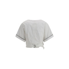 Blusa Brunello Cucinelli com fivela na cintura