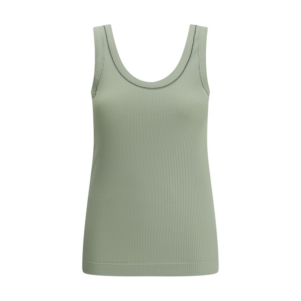 Blusa canelada Brunello Cucinelli