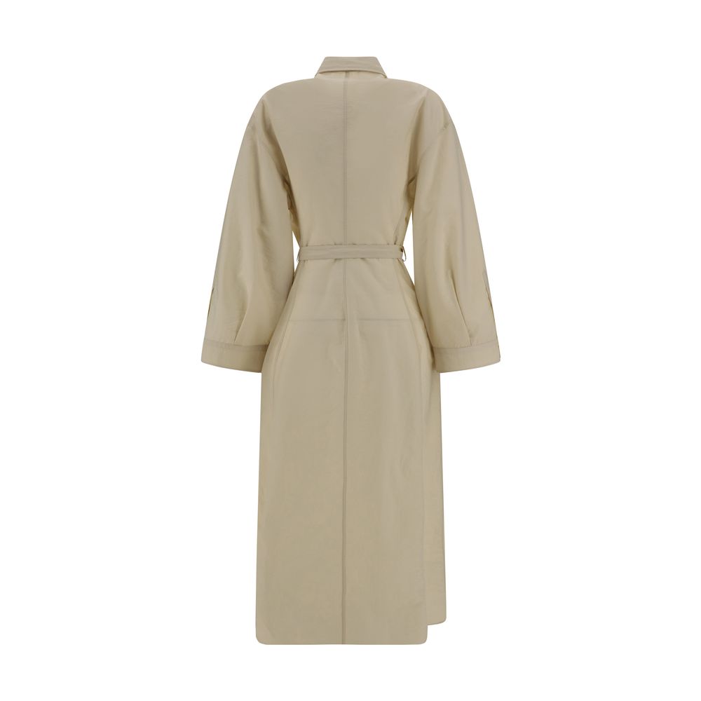 Vestido longo de algodão Brunello Cucinelli