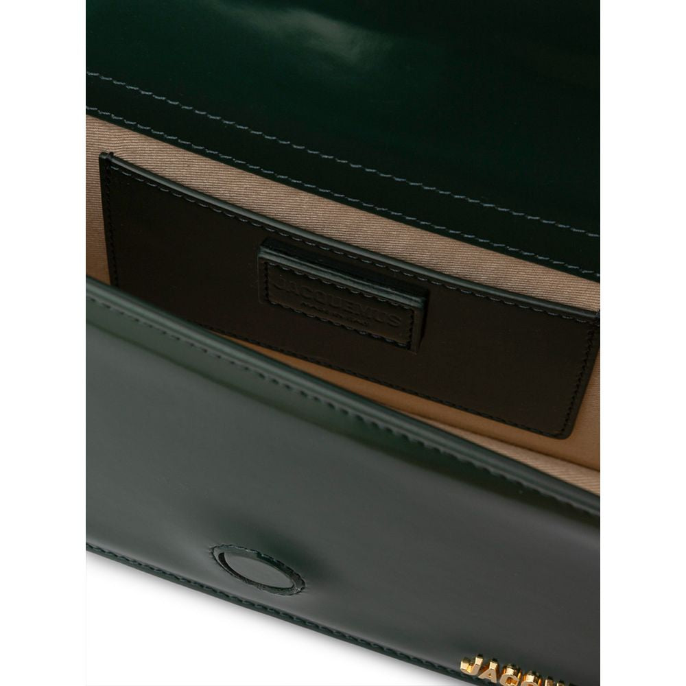 Bolsa de ombro Jacquemus em couro verde