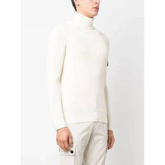 Suéter de lã branca Stone Island