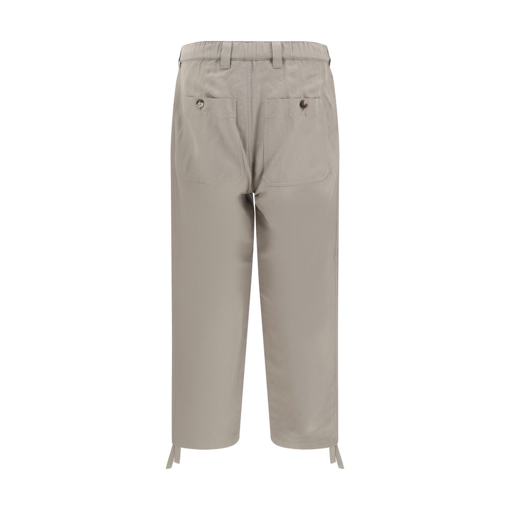 Calça de linho Brunello Cucinelli