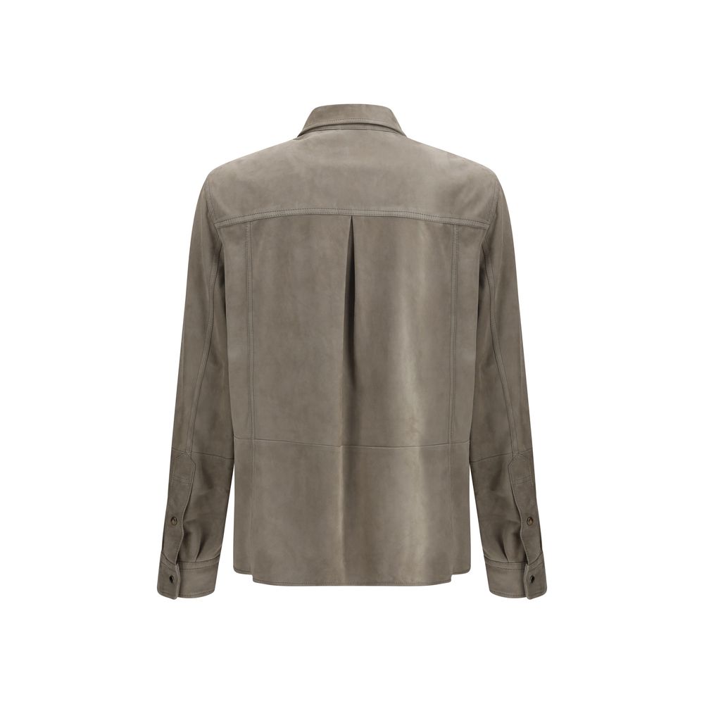Camisa de camurça Brunello Cucinelli