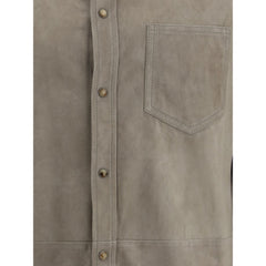 Camisa de camurça Brunello Cucinelli