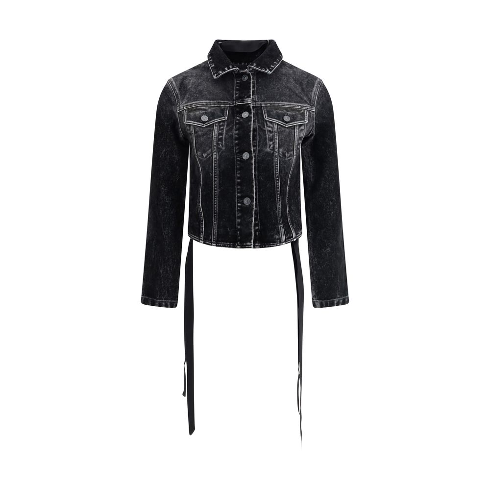 Jaqueta jeans Balenciaga com fita