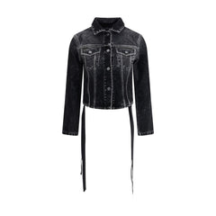 Jaqueta jeans Balenciaga com fita