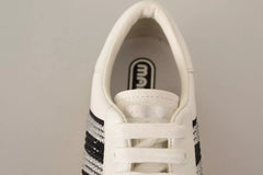 Tênis Marc Jacobs de couro branco com cristais
