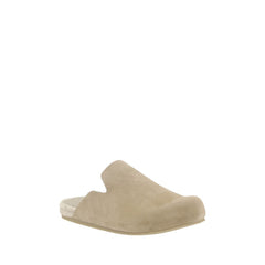 Sabots de couro Prada Suede