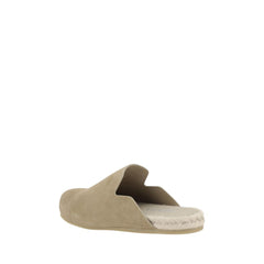 Sabots de couro Prada Suede