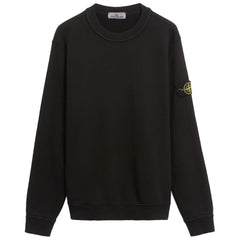 Suéter de algodão preto Stone Island