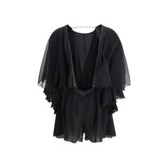 Macacão de crepe de seda Saint Laurent