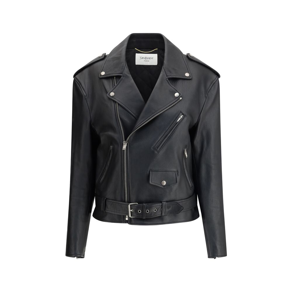 Jaqueta de couro Saint Laurent