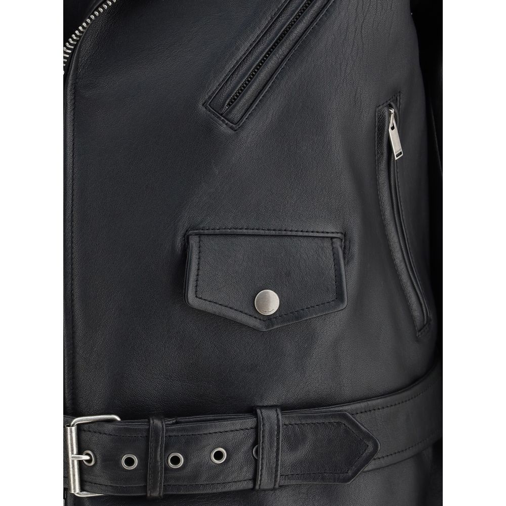 Jaqueta de couro Saint Laurent