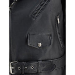 Jaqueta de couro Saint Laurent