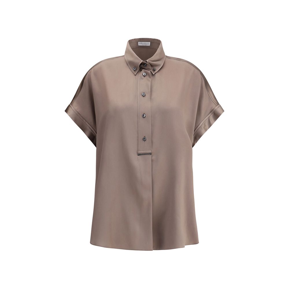 Camisa de seda Brunello Cucinelli