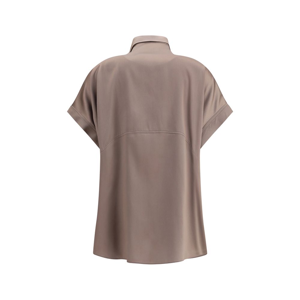 Camisa de seda Brunello Cucinelli