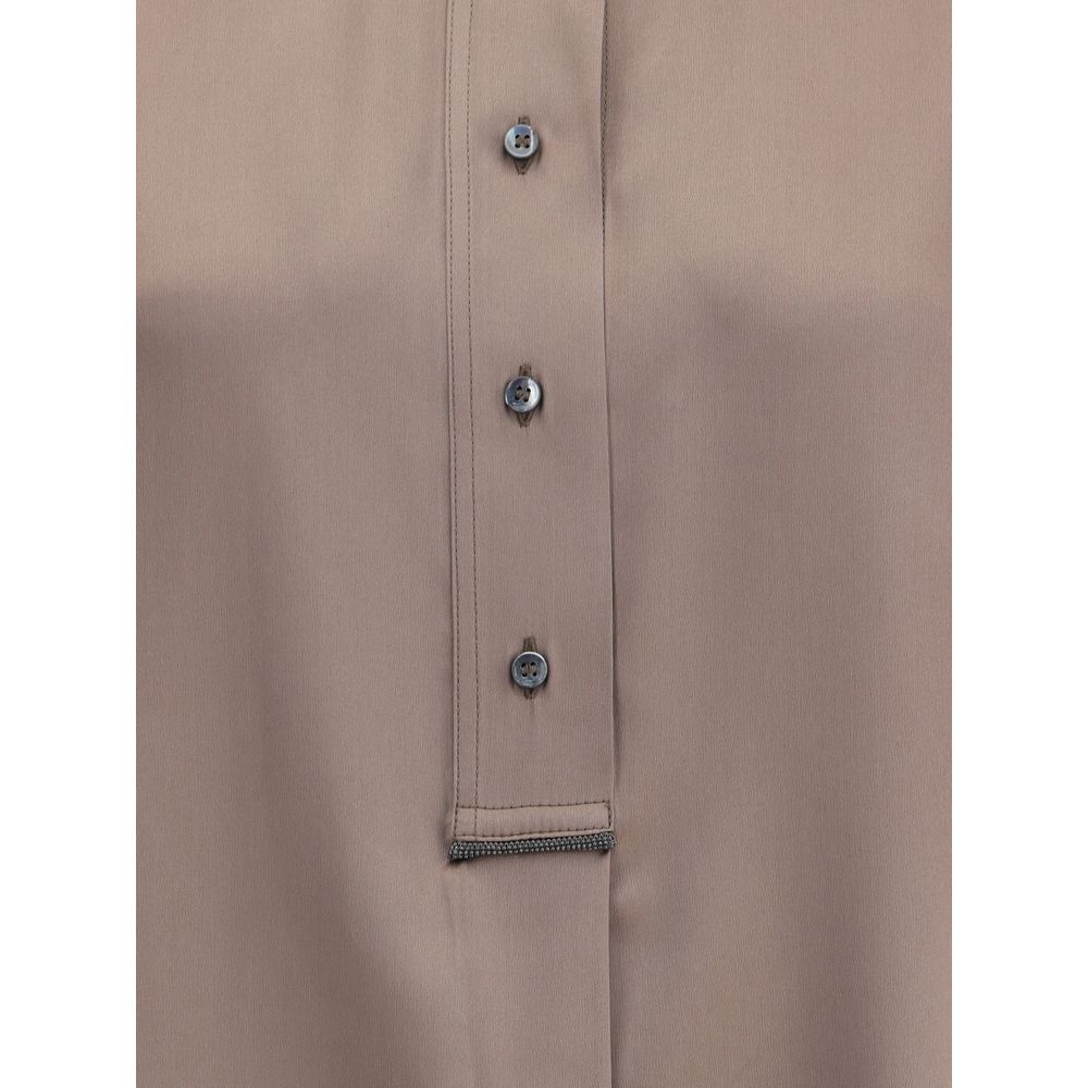 Camisa de seda Brunello Cucinelli