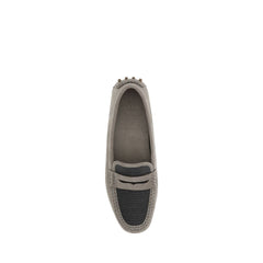 Mocassins de couro de camurça Brunello Cucinelli