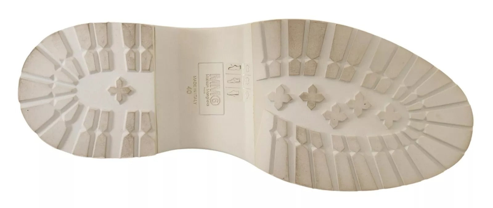 Tênis de couro branco com cadarço MM6 Maison Margiela