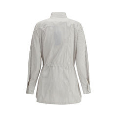 Jaqueta camisa listrada Fendi