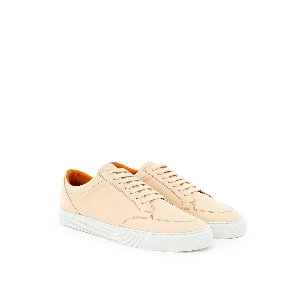 Tênis de couro rosa Burberry