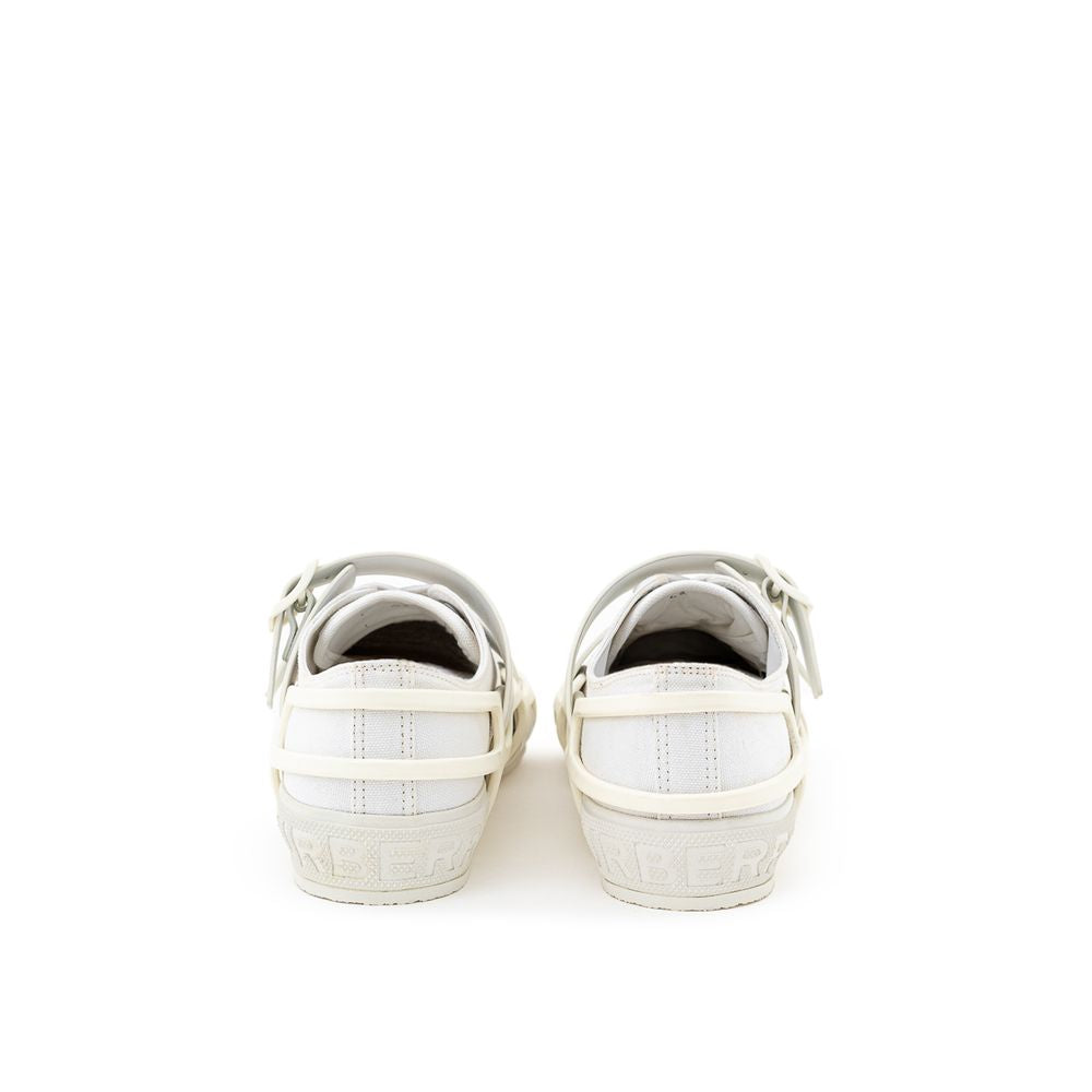 Tênis Burberry de algodão branco