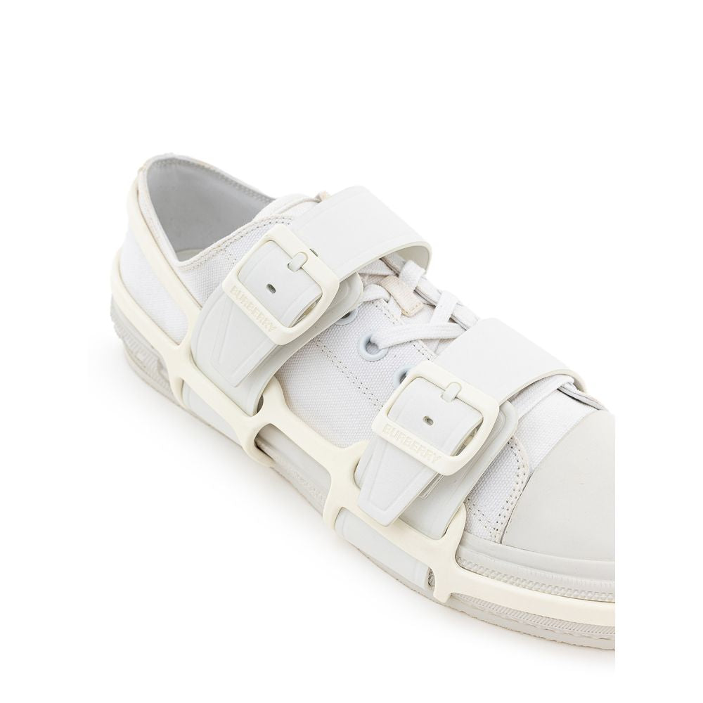 Tênis Burberry de algodão branco
