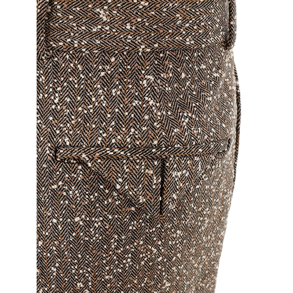 Calça de viscose multicolorida Bottega Veneta para noites elegantes