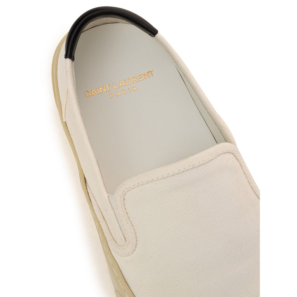 Tênis Saint Laurent Branco Algodão